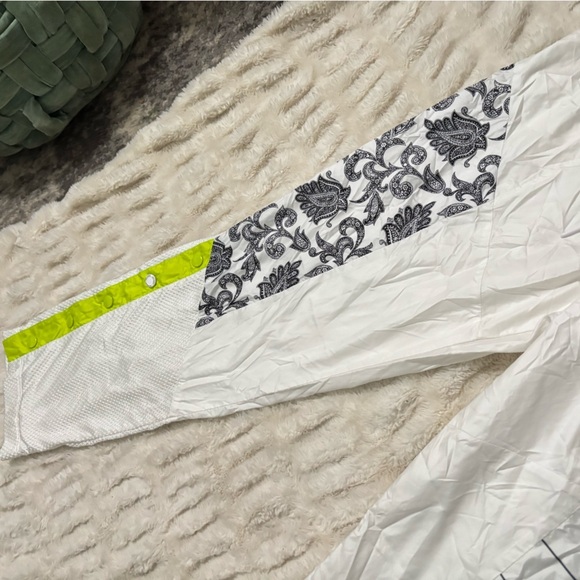 NIKE Women’s White Track Pants with Neon Accents - Picture 8 of 15